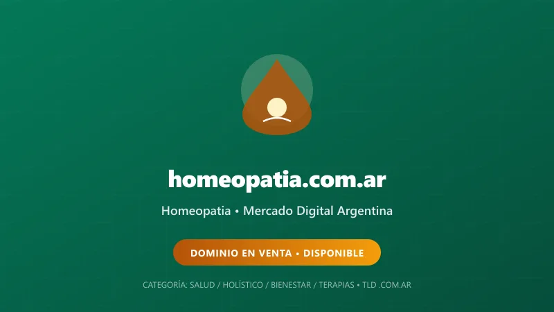 Identidad gráfica y activo digital para Homeopatia en Argentina